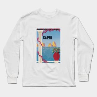 Capri Vintage Italy Long Sleeve T-Shirt